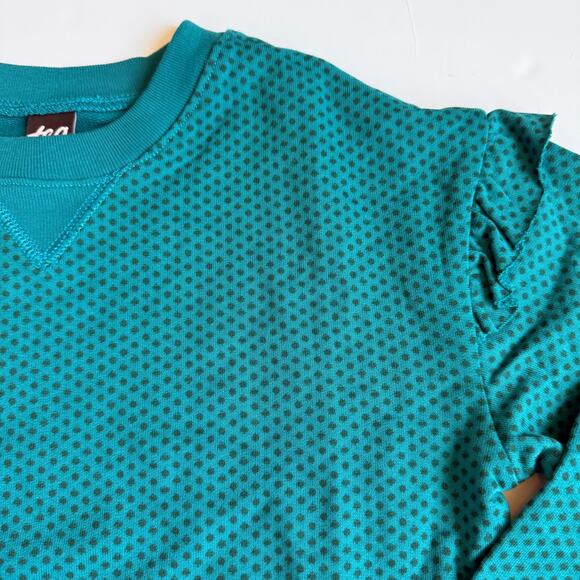 NEW Tea Collection Ruffle Sleeve Tunic Top Polka Dots 6 - Picture 3 of 6